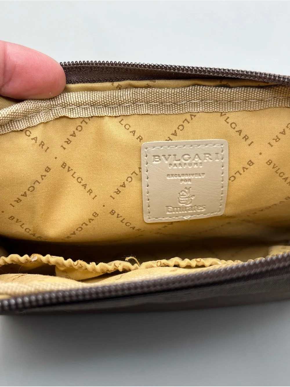 BVLGARI Parfums Emirates Airline Men Business Class Travel Amenity Bag Kit Pouch